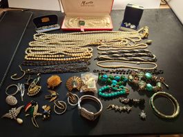 Schmuckkonvolut 3: Gold- und Silber- und Perlenschmuck