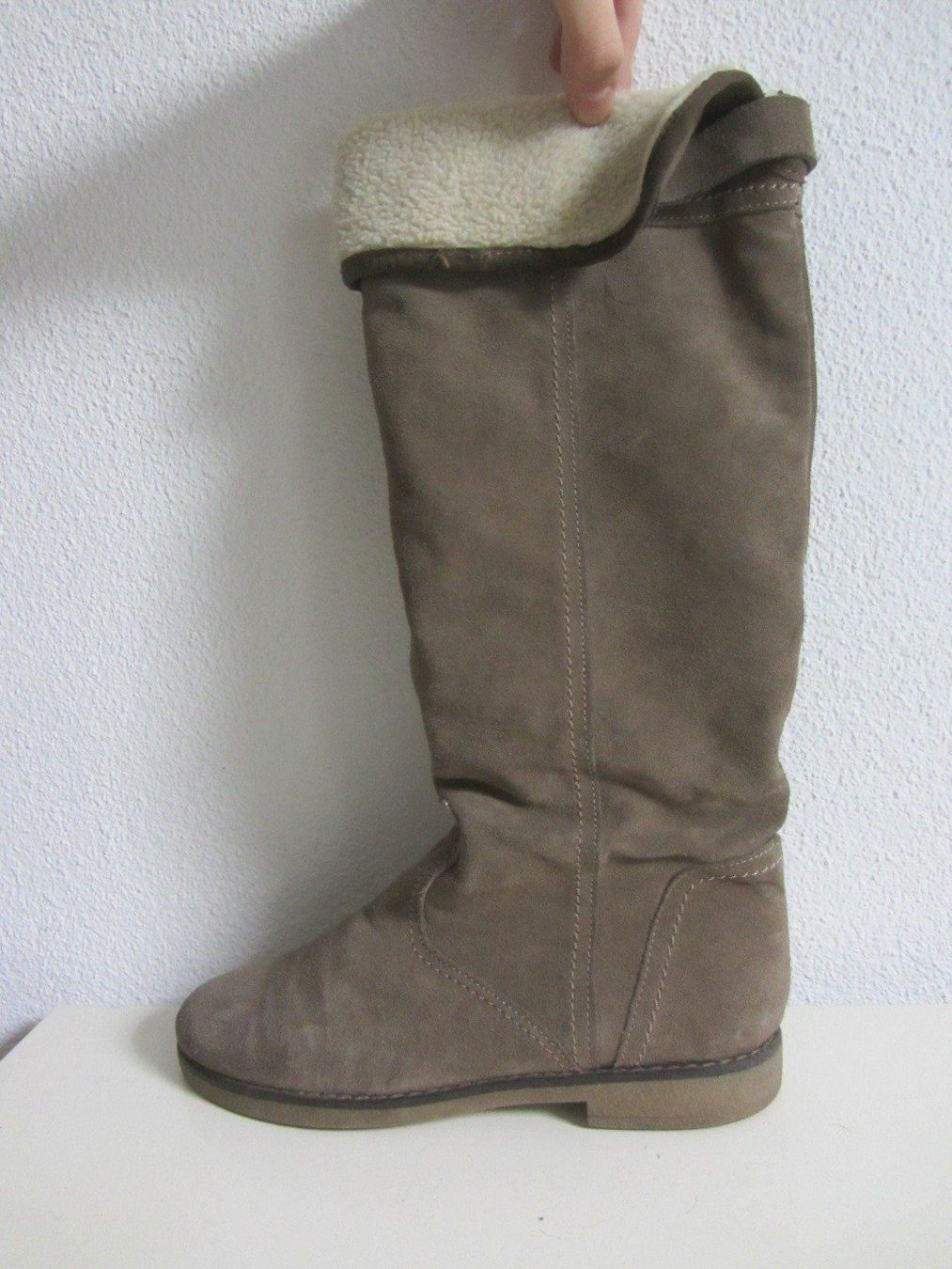 Scarpe da donna: JANET D. - Leder Stiefel taupe 39 – Usato da Zürich venduto da Diazaio 2