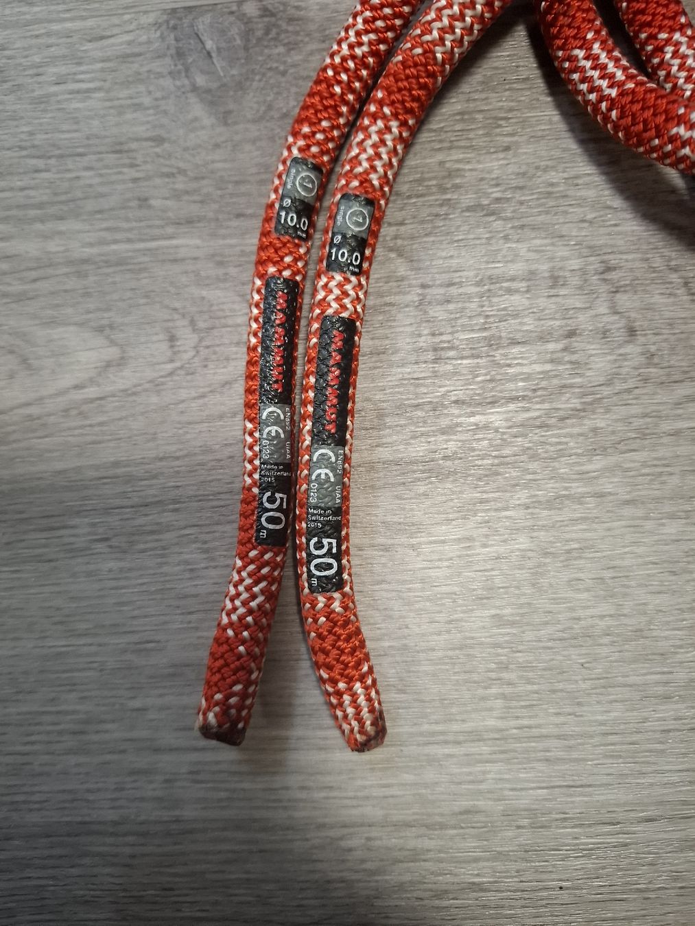 Mammut Corde: Bergseil Mammut 10mm / 50 Meter  – Usato da Bottmingen venduto da Rothorn05 1