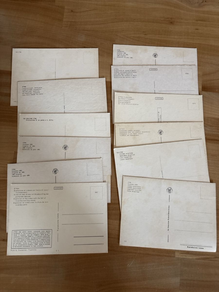 Cartoline postali: AK von Fulkan Etna – Usato da Rümlang venduto da Brieftaube2 1