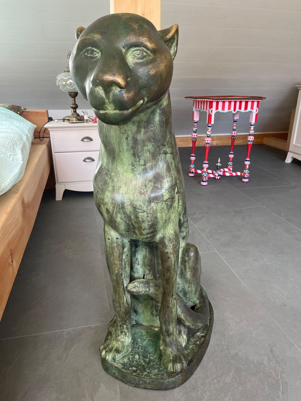 Sculture & Statue: Couple de panthères en bronze – Usato da Chaumont venduto da Abigail1 4