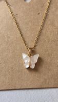 Goldfarbene Kette mit Anhänger Schmetterling Neu🦋