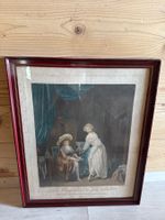 Superbe Gravure  « La comparaison des petits pieds»