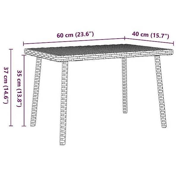 Tavoli: Table basse de jardin en rotin Neuve – Usato da Monthey venduto da yan_mm6k 4