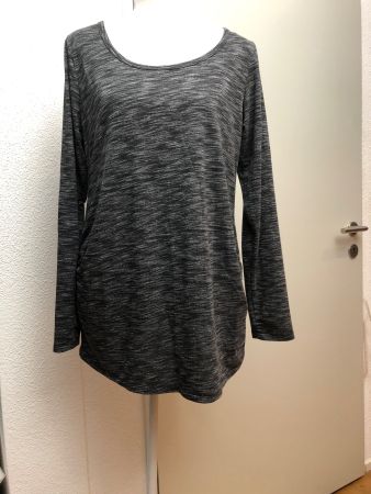 Mama Shirt H&M, schwarz meliert , Gr. L