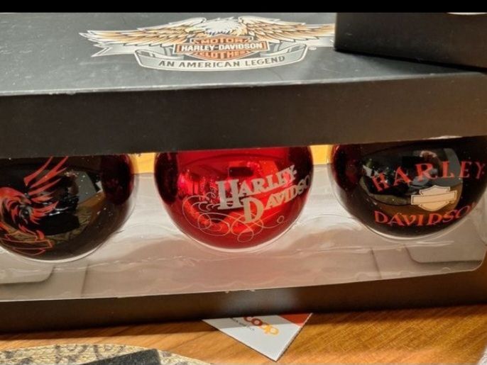 Harley-Davidson Tutte le decorazioni: Harley Davidson Weihnachtskugeln - 3er Set – Nuovo e nell'imballaggio originale da Brugg AG venduto da bacbac5757 1