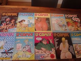 11 U-COMIX Comic Hefte 66, 68, 71, 73, 75 - 77, 79, 82 - 84