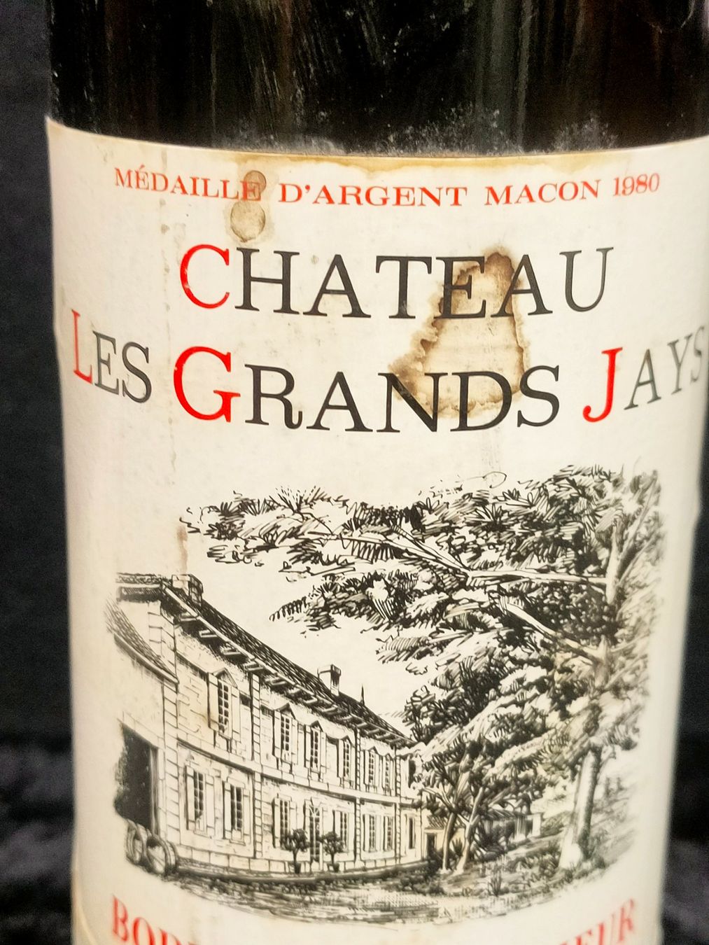 Wein: CHÂTEAU LES GRANDS JAYS 1979 – Neu (gemäss Beschreibung) aus Genève von Leboucheoreilles 2