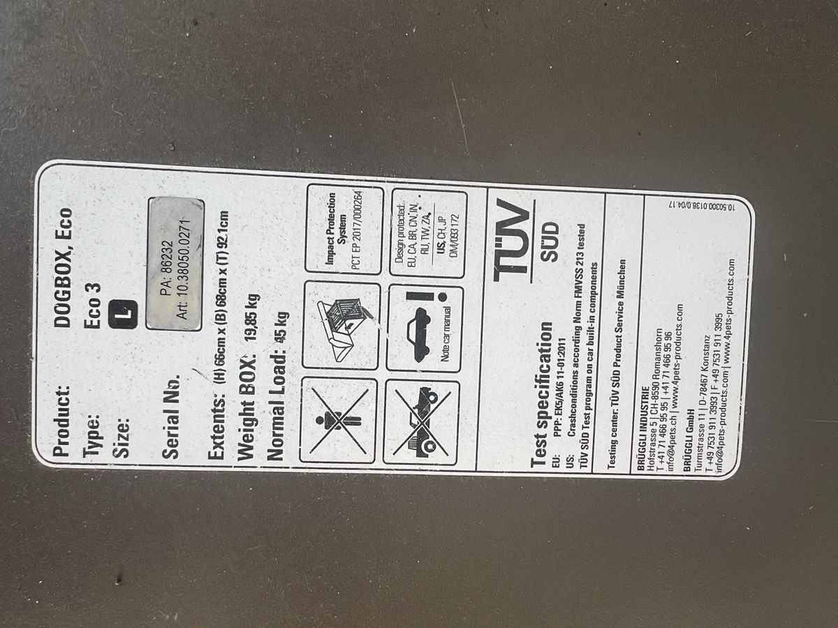 Gabbie, trasporto & Sicurezza: Qualipet Hundetransportbox  Eco 3 L – Usato da Wald ZH venduto da zy6_96qz 5