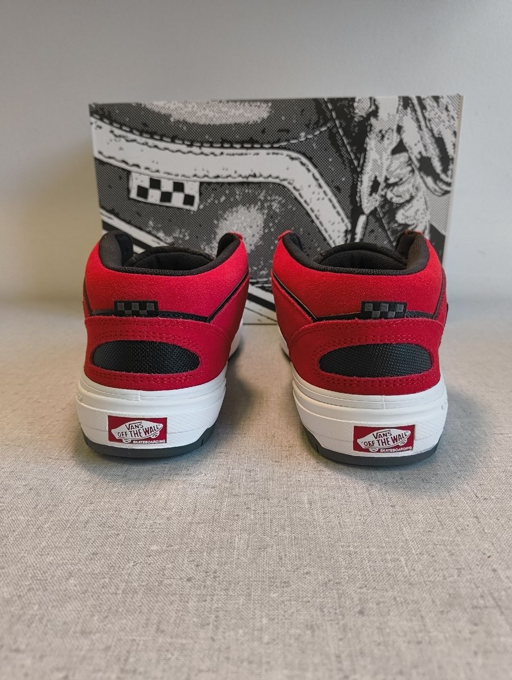 Vans Scarpe da uomo: Vans Half Cab, red black grey, Gr.42.5 – Nuovo e nell'imballaggio originale da Uitikon Waldegg venduto da PJLS1 3