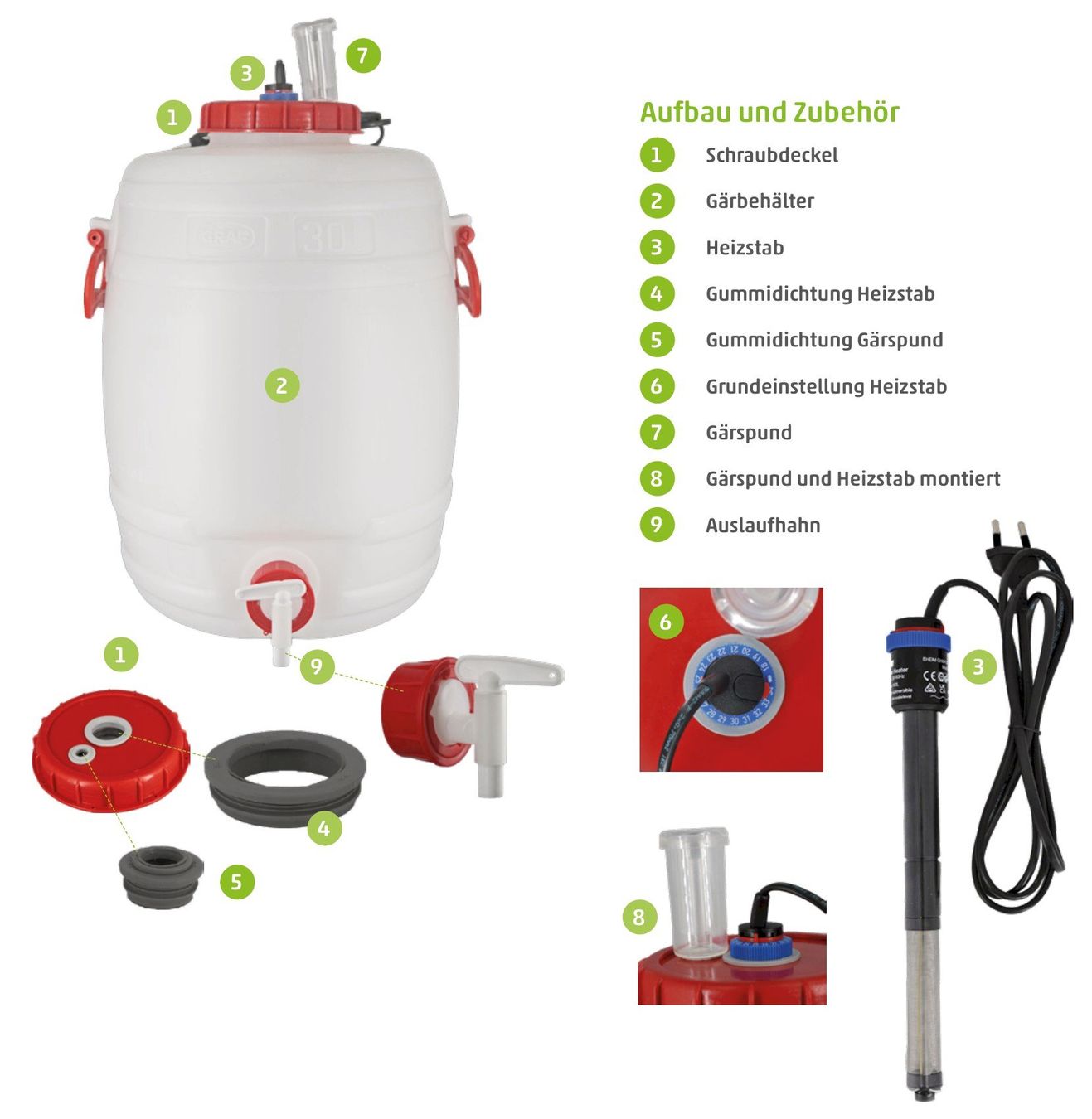 Sonstige Gartengeräte: EMIKO EMa Fermenter 30L mit Heizeinheit – Neu und originalverpackt aus Bottighofen von zaap 1
