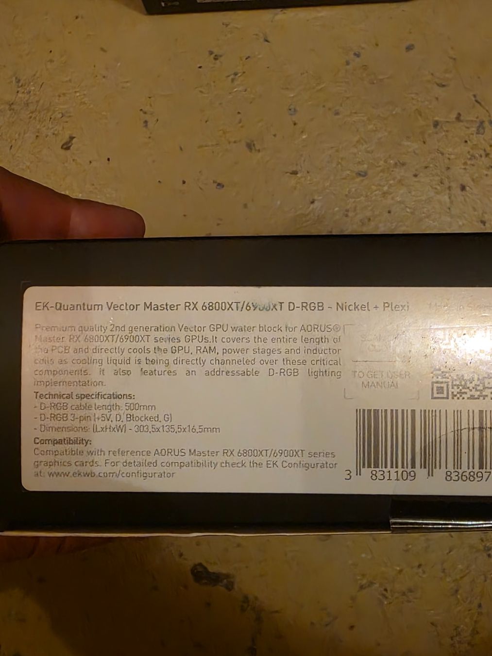Amd PC: Ek Quantum Vector Master Rx6800xt/6900xt D-RGB Nickel Plexi – Usato da Zürich venduto da Aorus 4