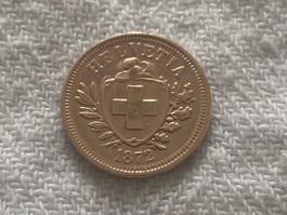 1 centime/rappen 1872