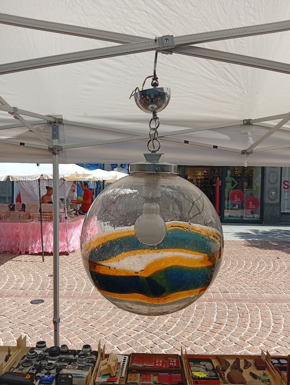 Lampadari & plafoniere: Lampada sfera vetro di Murano  – Usato da Lugano venduto da TomEle-Di-Tutto-1Po