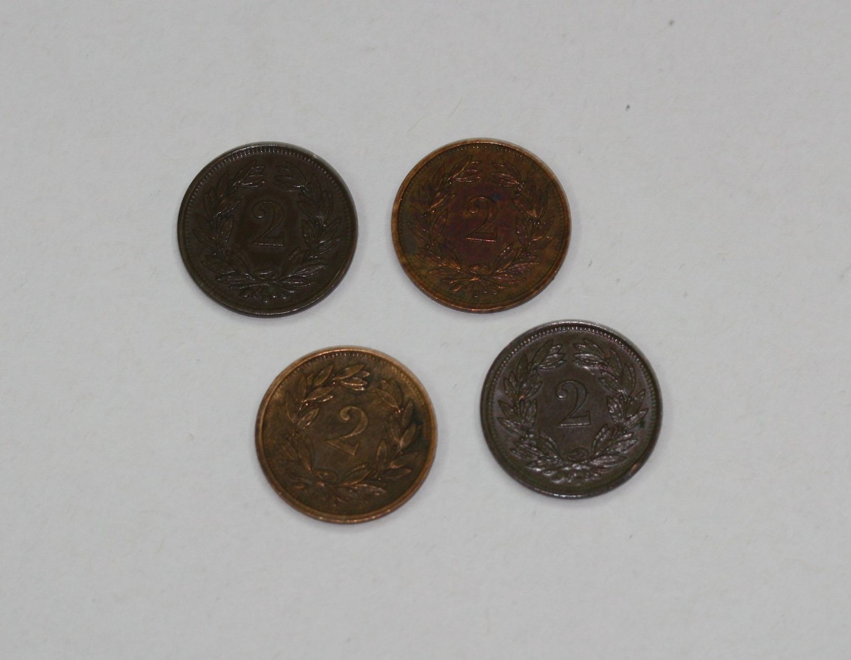 Tutti le monete: 4 x 2 Rappen 1941 – Nuovo (secondo la descrizione) da Chur venduto da Invinoveritas