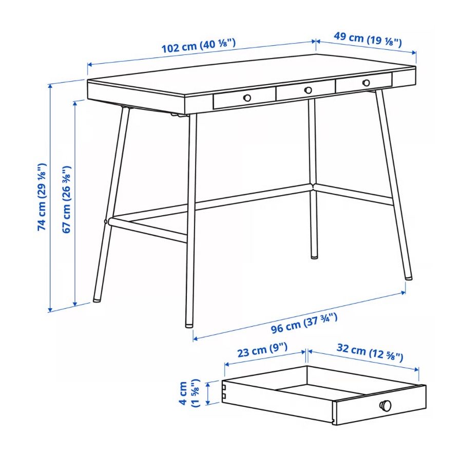 Ikea Scrivanie: Schreibtisch IKEA LILLASEN – Usato da Zürich venduto da ord_7whj 5