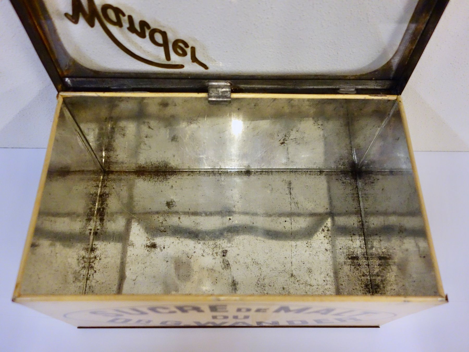 Transportkisten: alte Blechdose Dose mit Glasdeckel DR G. WANDER S MALZZUCKER – Gebraucht aus Kerzers von bottlesandboxes 9