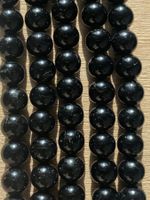 Strang echte black Turmalin Kugeln / stone beads 8 mm