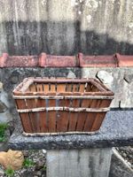 Holzkorb, Pflanzenkorb, Blumenkorb, Handarbeit, Vintage