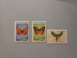 Uganda Briefmarken Schmetterlinge **