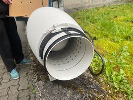 Rohrlüfter extra leise, funktioniert, für Gewächshaus