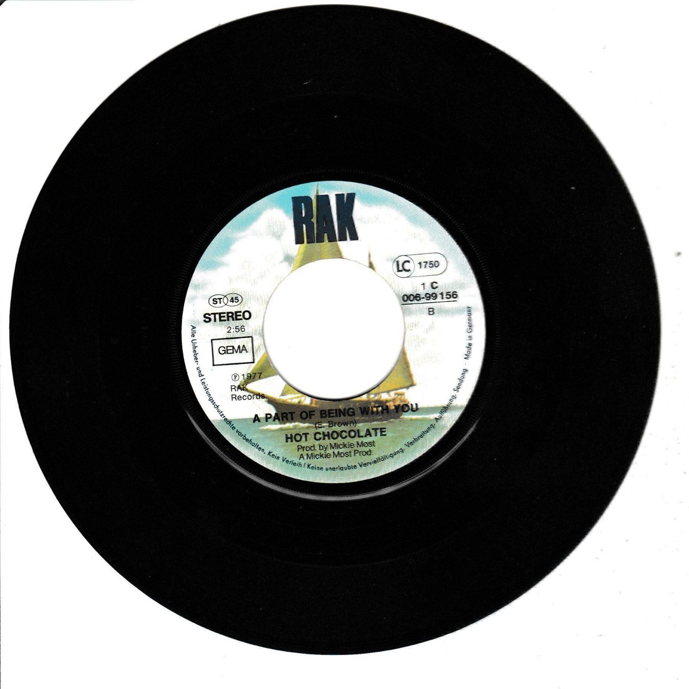 Dischi in vinile: Hot Chocolate: So you win again 7" Vinyl 1977 – Usato da Tübach venduto da JamesStone 3