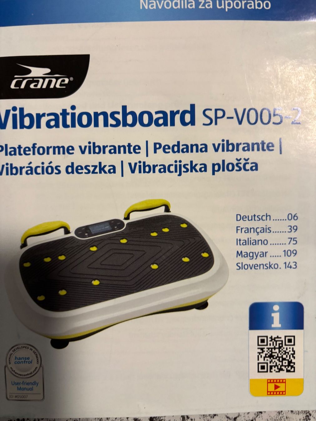 Hometrainer: Crane Vibrationsboard – Gebraucht aus Abtwil SG von Rcr250 1