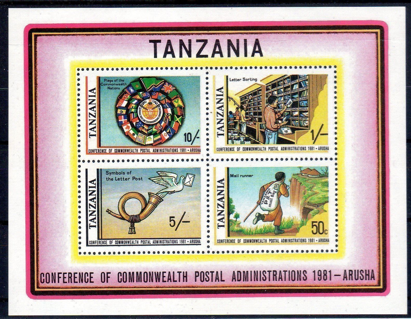 Tutti i francobolli: TANZANIA BLOCK POST-KONFERENZ 1981**POSTFRISCH** - A52 – Nuovo (secondo la descrizione) da Losone venduto da EM2019