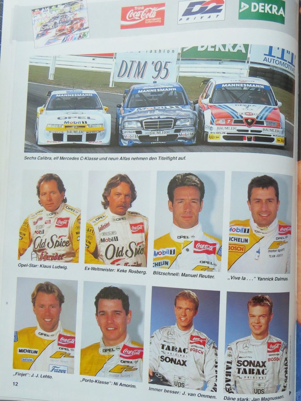 Documenti: Rennprogramm DTM Hockenheim von1995 – Usato da Ettingen venduto da campione_1 1