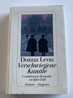 Donna Leon - Verschwiegene Kanaele, Top Zustand!
