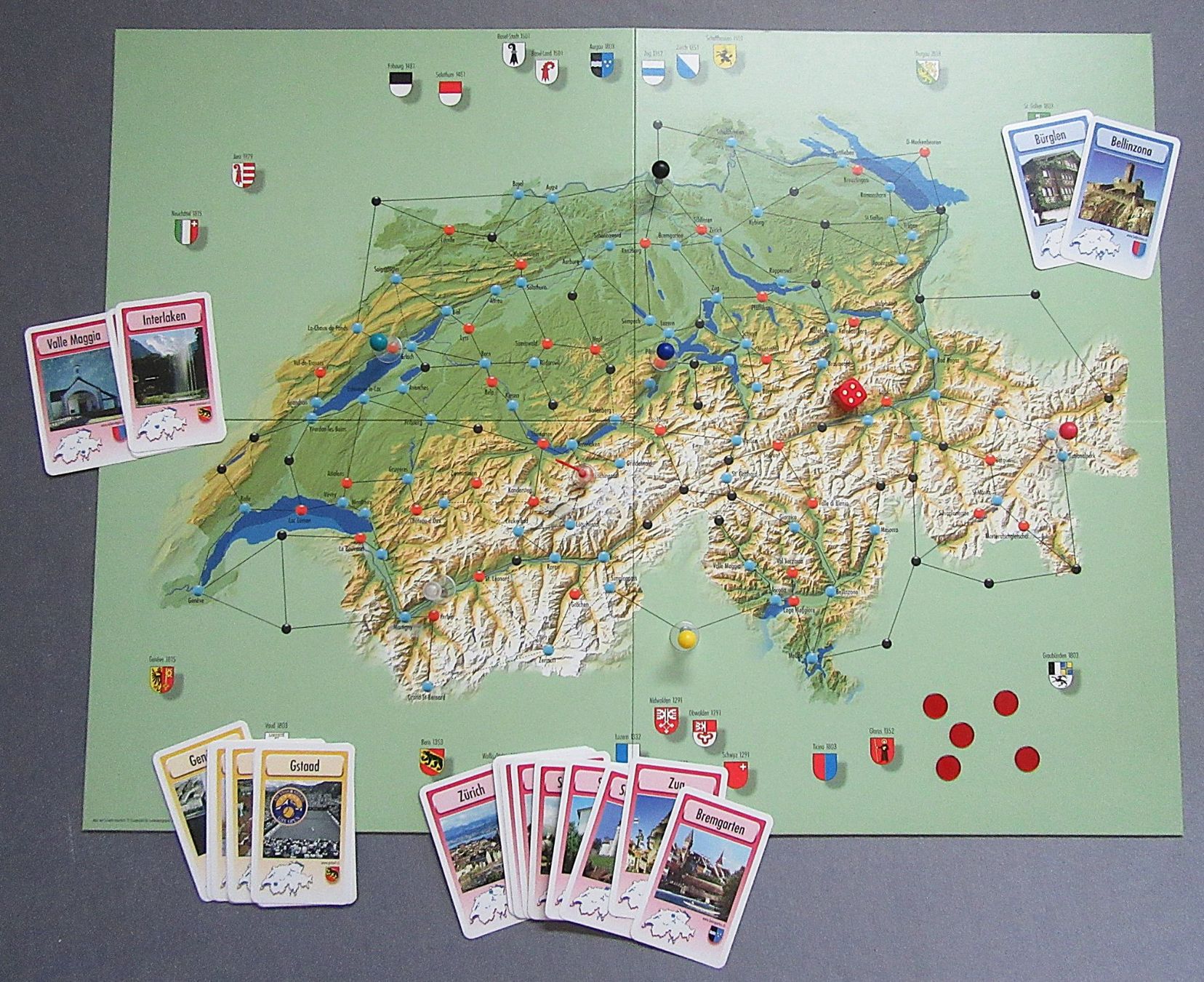 Carlit Spiele: Schweizer Reise - ein abenteuerliches Würfelspiel – Gebraucht aus Auenstein von Padabimbim 3