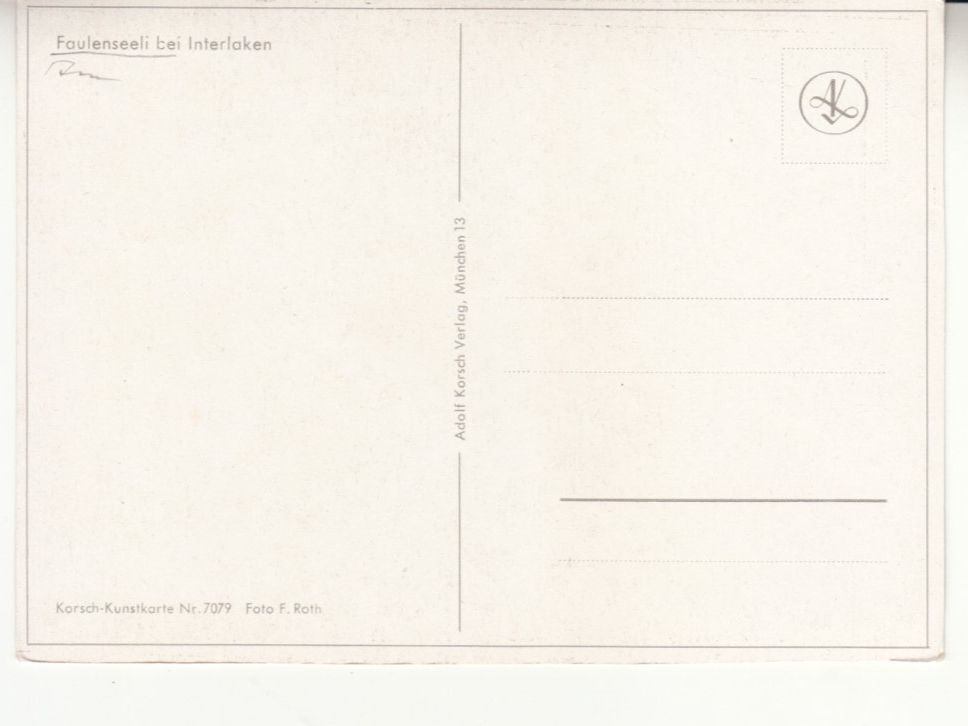 Cartoline postali: Faulenseeli ca. 1970 – Usato da Bürglen TG venduto da StampGraf 1