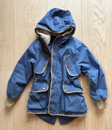 Winterjacke Finkid Kaveri Grösse 130/140 blau wasserdicht