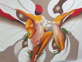 Gemälde auf Leinwand 189 x 144 cm