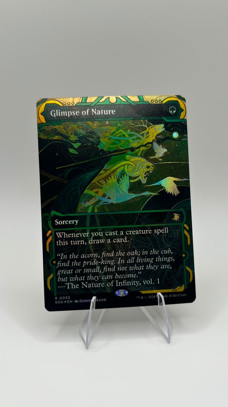 Magic The Gathering Carte collezionabili: Glimpse of Nature Foil – Nuovo (secondo la descrizione) da Wilen b. Wollerau venduto da GarruksShop