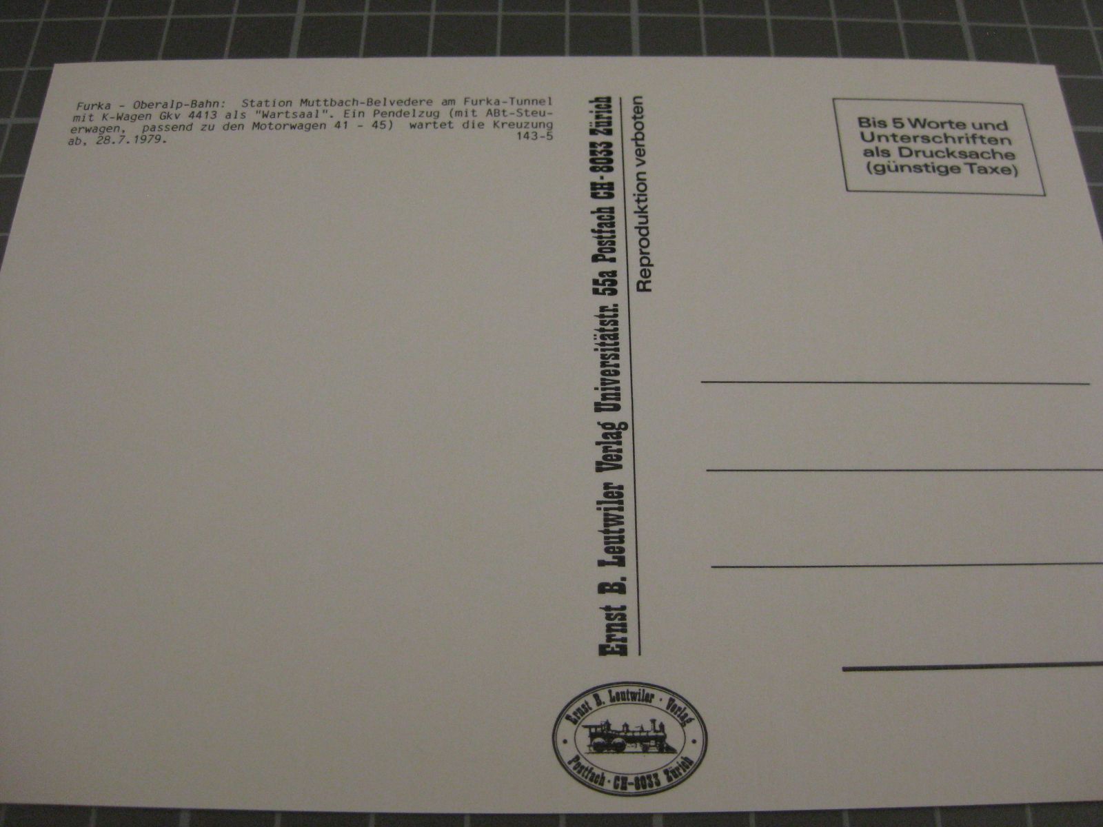 Cartoline postali: AK Bahnhof Muttbach mit Wartsaal und Zug – Nuovo (secondo la descrizione) da Malters venduto da Marosko 1