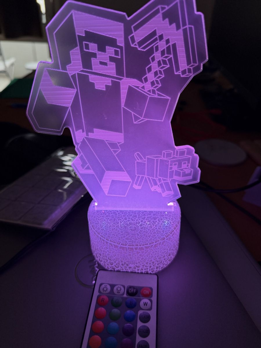 Lampade: Minecraft Lampe mit Fernbedienung – Usato da Oftringen venduto da ste_mp2b 1