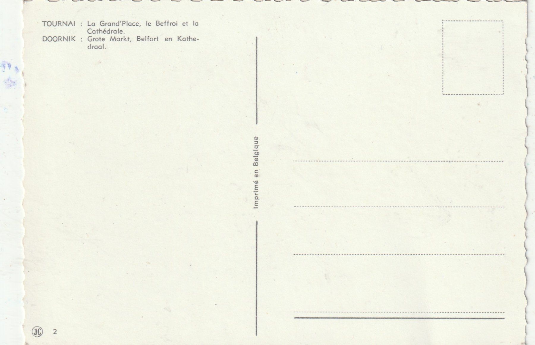Cartoline postali: Tornai – Usato da Lumbrein venduto da made02 1