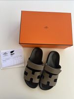 Hermès Chypre Sandalen étoupe Gr. 38,5 FULLSET