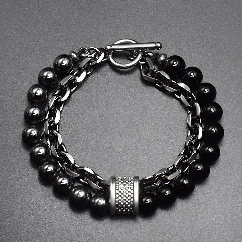 Bracciali & Braccialetti: Herren Armband Naturstein – Nuovo e nell'imballaggio originale da Uerkheim venduto da Kaufoption