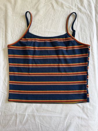 Striped Cami Top - Cool Summer Vibes - Size Medium