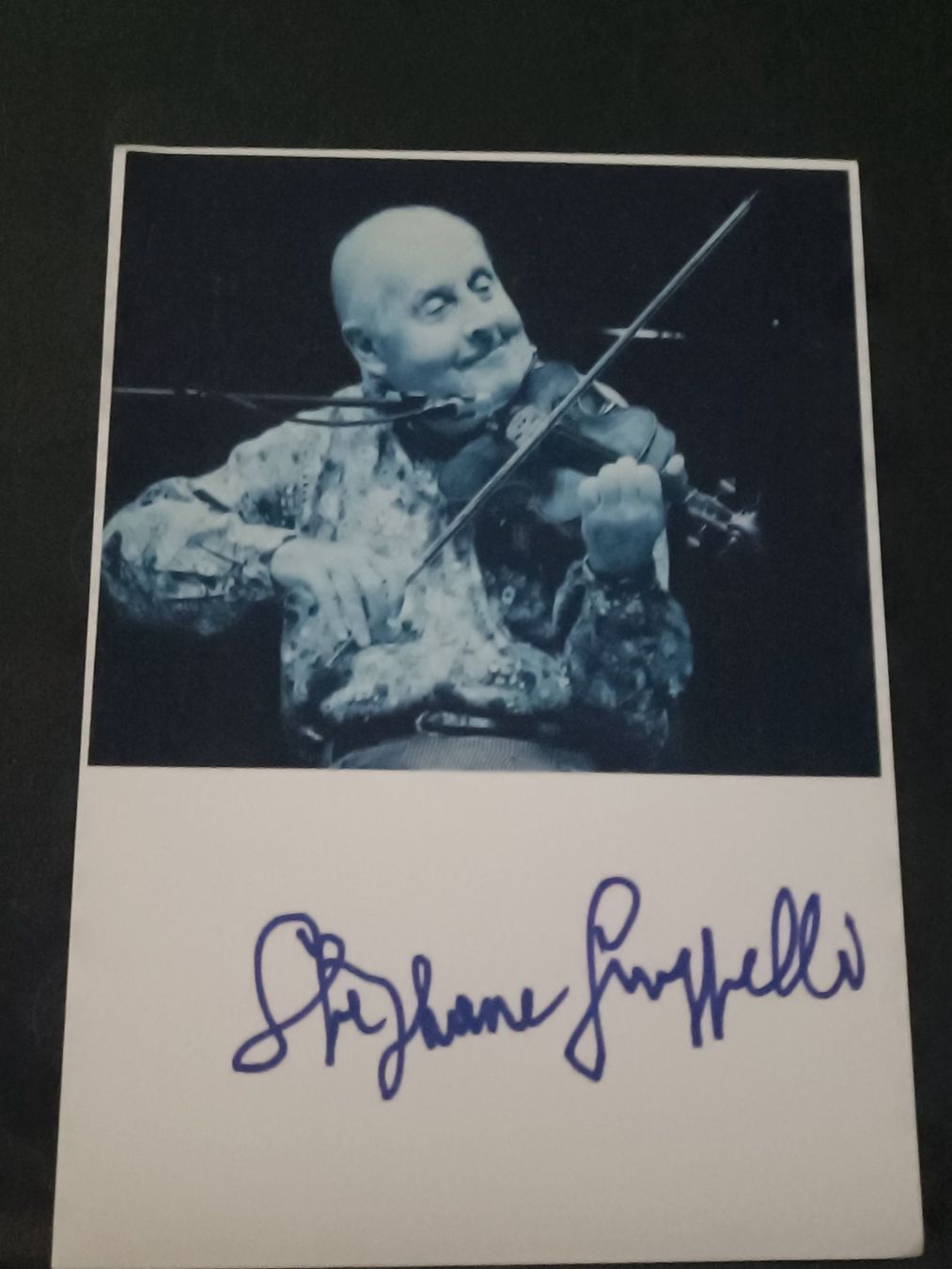 Autogramme: Stéphane Grappelli - †1997 - Jazz - handsigniert – Gebraucht aus Menziken von Artographs