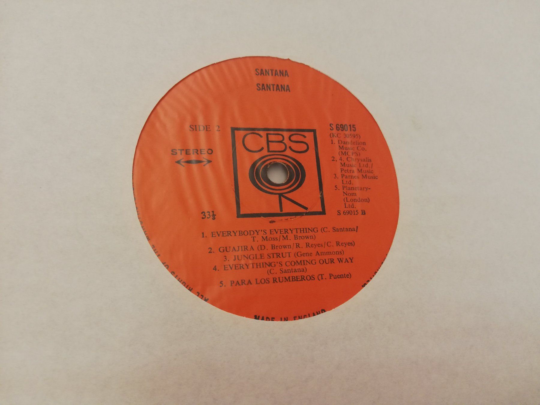 Schallplatten: SANTANA – Gebraucht aus Bern von Vinylsound.ch 5