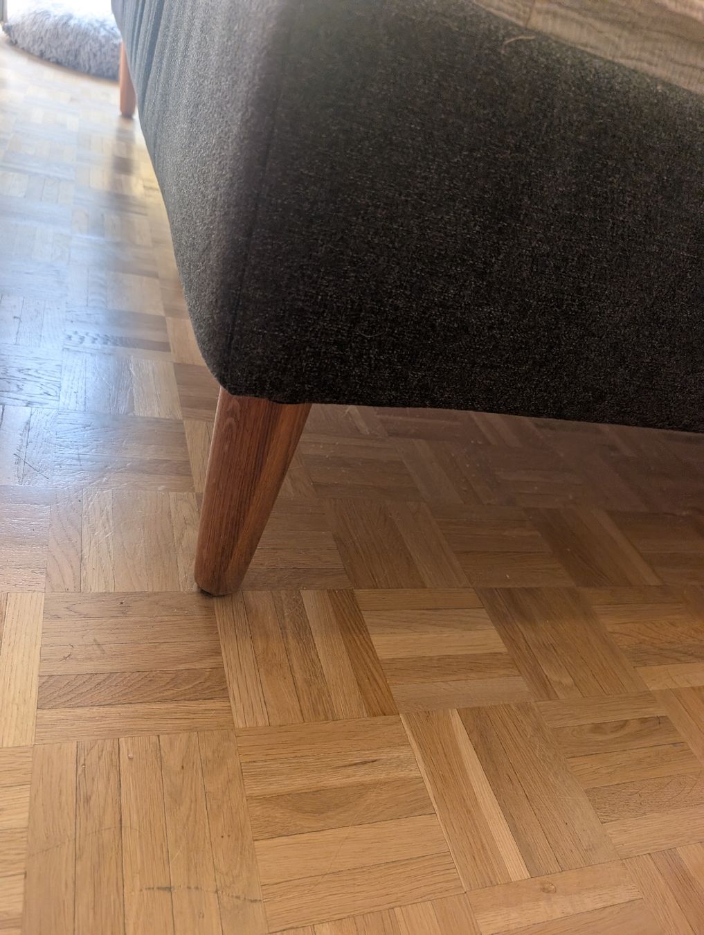 Letti: Bettgestell mit Stoffüberzug dunkelgrau  – Usato da Zürich venduto da bin_9pth 2