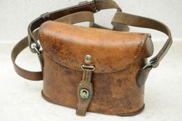 Schweizer Armee Leder Feldstecher Etui