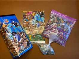 Mordillo-Puzzle "Sailing artists"