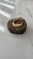 Briquet table vintage Blitz doré socle bois pétrifié rare