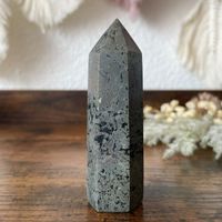 ✲ Pyrit Turm ✲ 131g/ 83mm Pyrite Obelisk Spitze