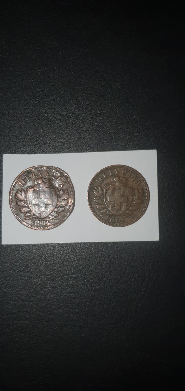Tutti le monete: 2 x seltene 2 Rappen 1904 – Usato da Baden venduto da chris94