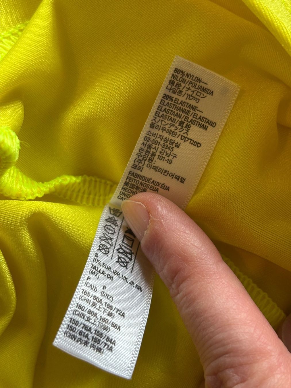 Pantaloni: AMERICAN APPAREL gelbe Bikershorts Gr S – Usato da Zürich venduto da missmodernage 5